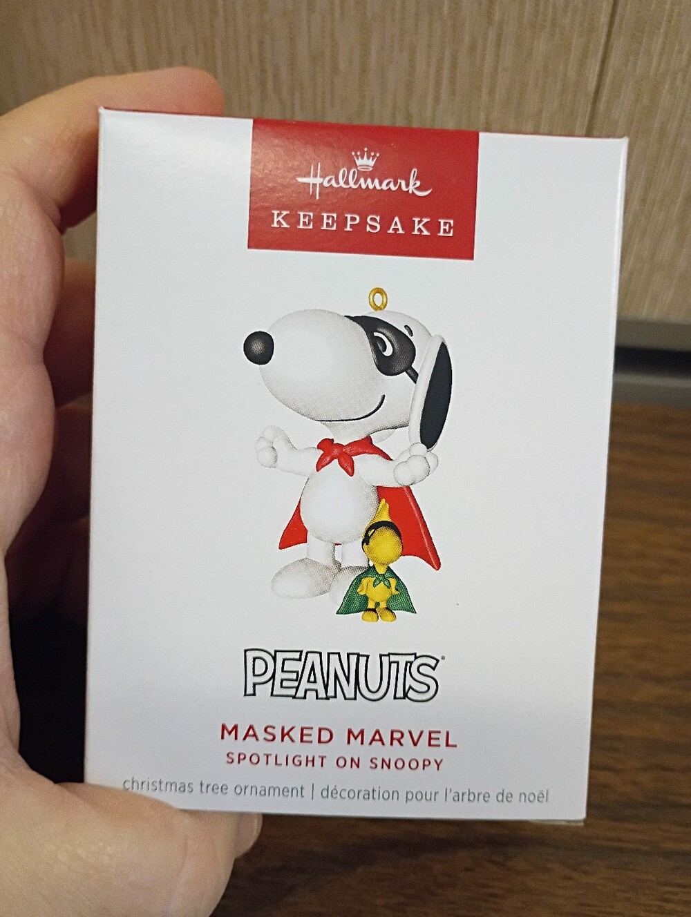 Hallmark Keepsake Ornament 2025 - Peanuts Spotlight on Snoopy Masked Marvel